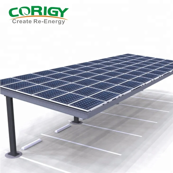 Durable Aluminum Solar Carport Mounting Structure Solar Car Parking Shed