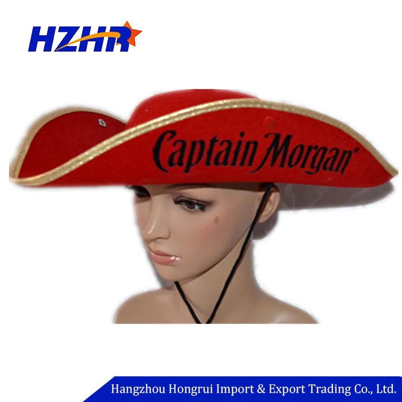 Source de impresión de fieltro rojo capitán Morgan pirata botón on m.alibaba.com