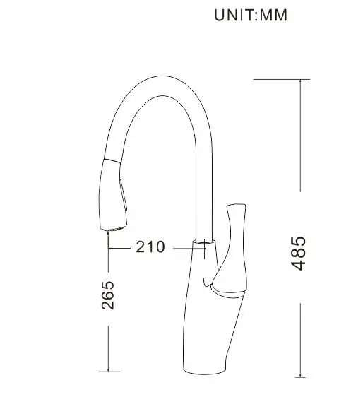 Haijun 2020 Brand New CUpc Pull Down Single Handle Faucet Kitchen