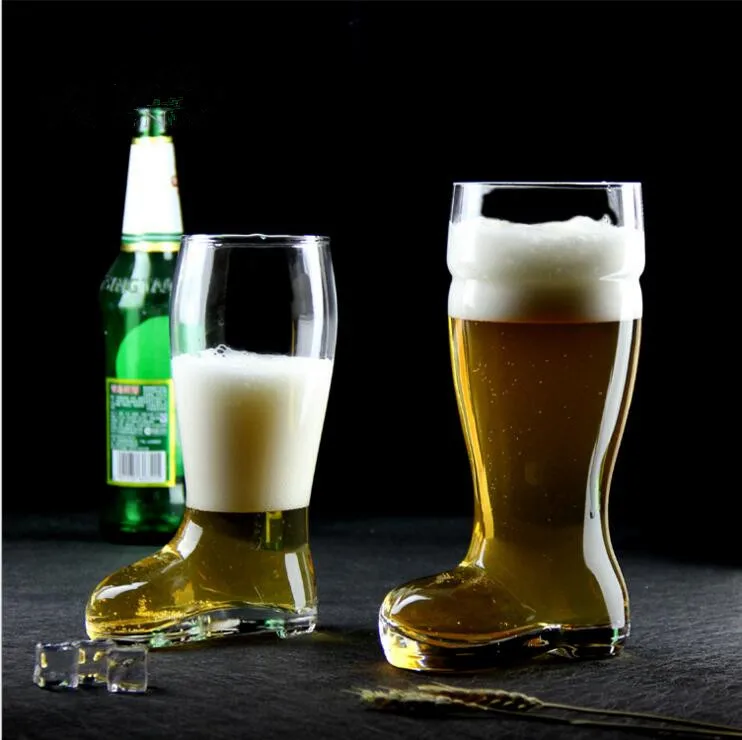 1 Liter Glass Shape Clear Glass Beer Mug Drinking Glasses Cups Beer