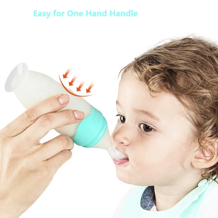 Gobelet En Silicone Pour Bebes Avec Cuillere A Presser De Qualite Alimentaire 90ml 100 Sans Bpa Qualite Alimentaire Buy Food Grade Silicone Squeeze Feeder Baby Feeding Bottle With Spoon Breastmilk Storage Bags Product On Alibaba Com