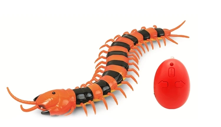 Centopiedi Giocattolo Telecomandato - Insetto RC Realistico Con Lingua Retrattile, Ricarica USB