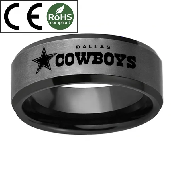 Source Sport Jewelry Dallas Cowboys Championship Black Tungsten Ring on  m.