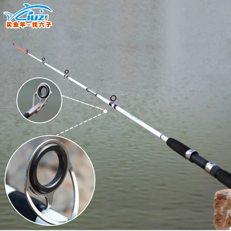saltwater fishing rod surf casting fishing rod  2 section solid colored glass fishing rods