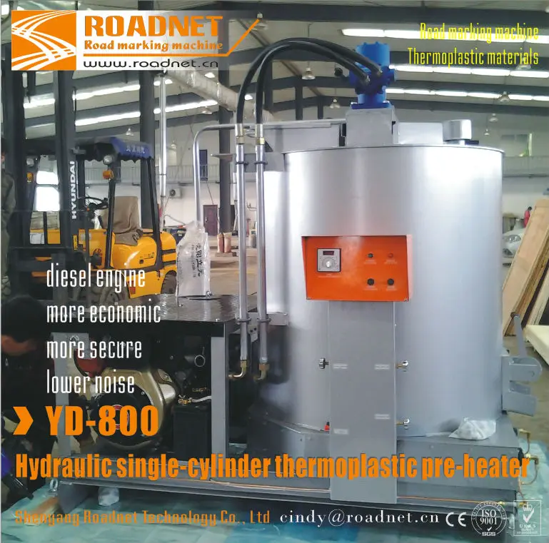 Гидравлические автоматический контроль температуры двойной цилиндр термопластичные подогреватель, термопластичный краски правильная машина