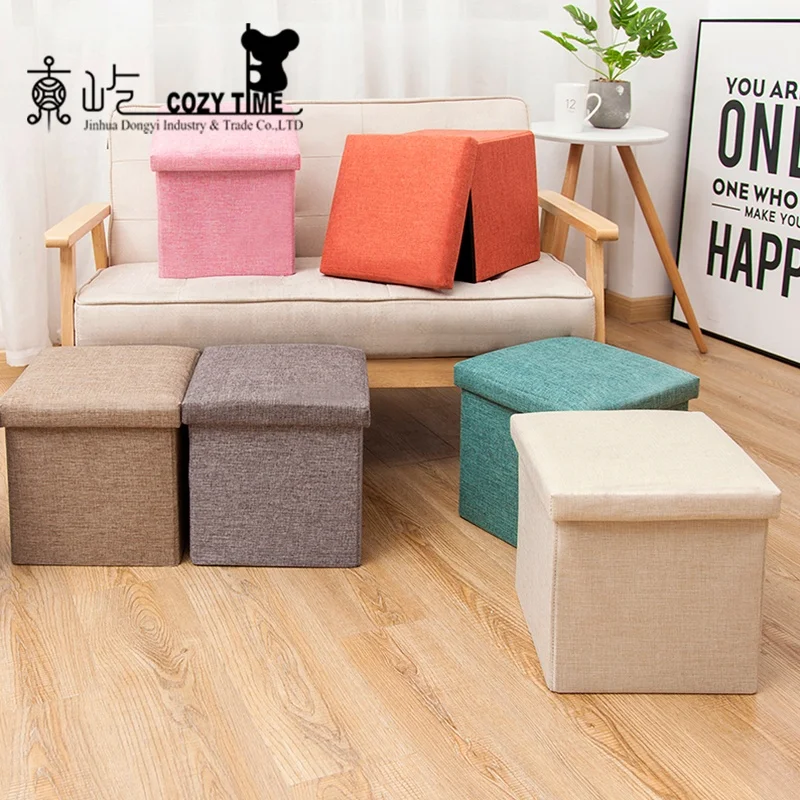 
 Высокое качество гостиная куб Складная Табуретка хранения Османской  