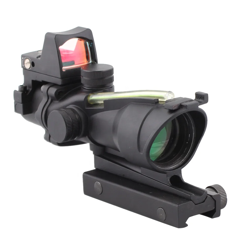 Fiber Optics Hunting Scope with Red Dot Sight