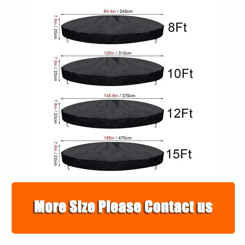 UV Resistant Durable Custom Above Ground Pool Cover Winter Pool Covers for Home Fall Protection manufacture