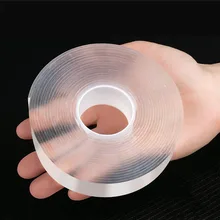 Top Selling  2mm Supplier Washable Acrylic Adhesive Tape Transparent Reusable Double Side Clear Nano Tapes Balloon