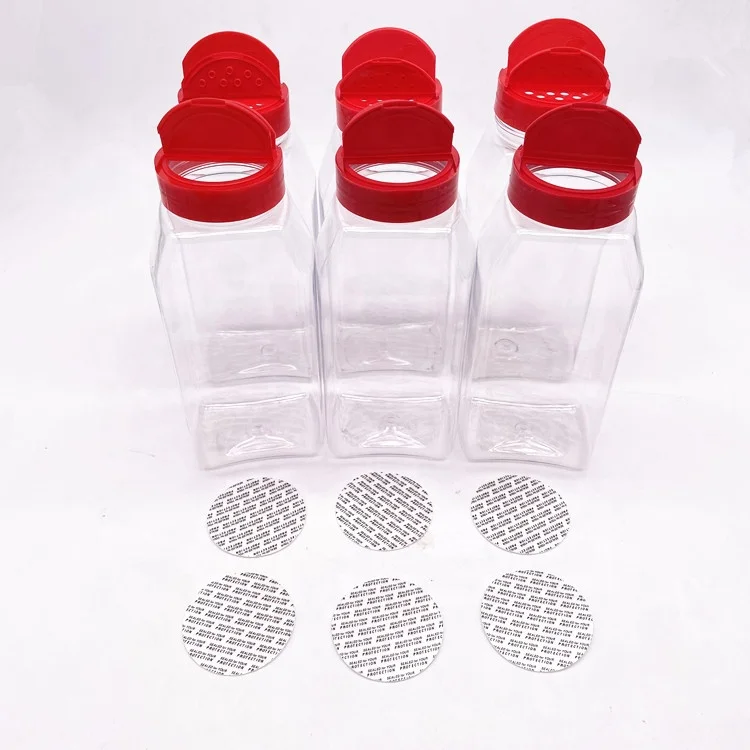 32OZ Plastic Spice Bottles Seasoning Containers Jars Include Flap Lid with Pour and Sifter Spice Shaker