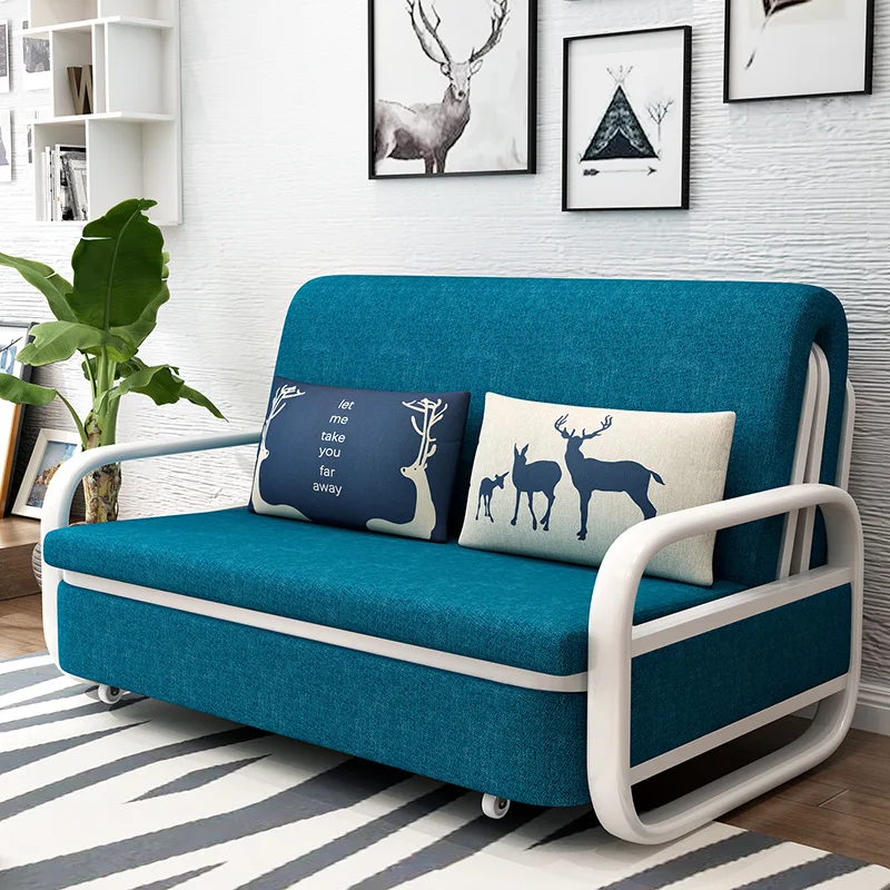 Modern Style Sectional Sofa Bed with Storage Living Room Furniture Suede Fabric l Shape Sofas Beds