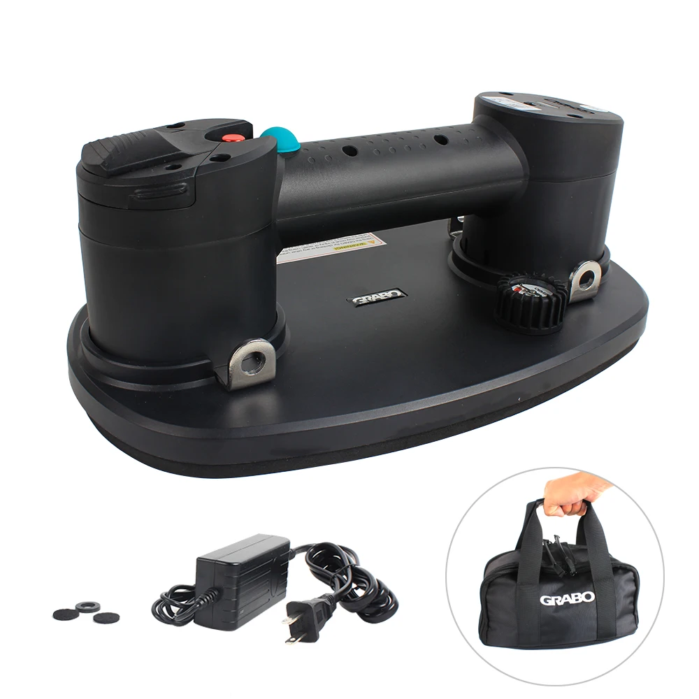 Электрический вакуумный подъемник Raizi Grabo с присоской для стеклянной плитки, дерева, стен, камня, гранита, мрамора