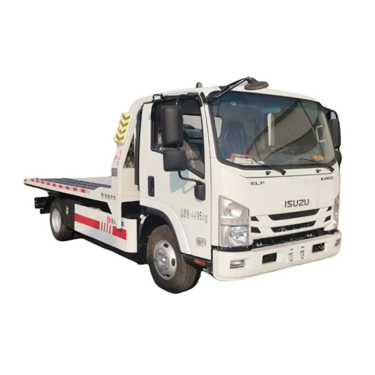 Japan Isuzu 4*2 Rollback Wrecker Beds Truck Flatbed Wrecker Tow Truck ...