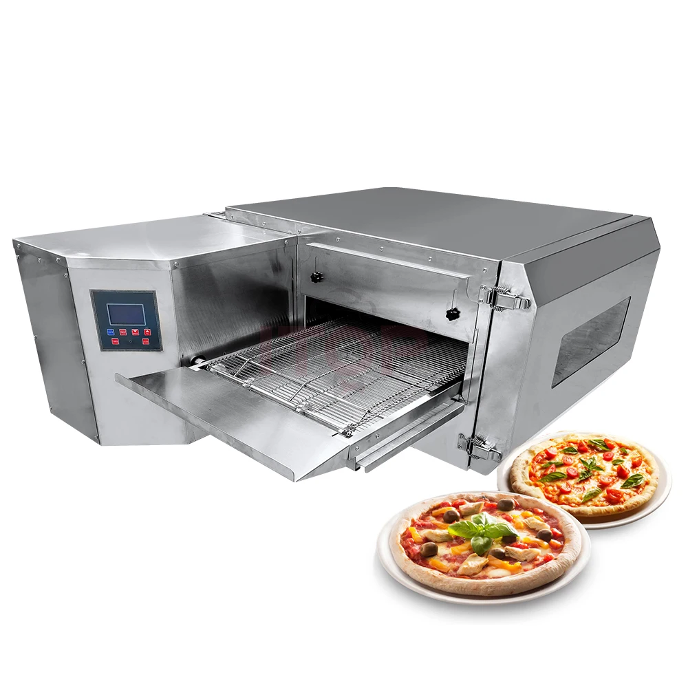 Oven Pizza jenis perayap konveyor Gas/Oven Pizza jenis rantai/Oven barbekyu  terowongan