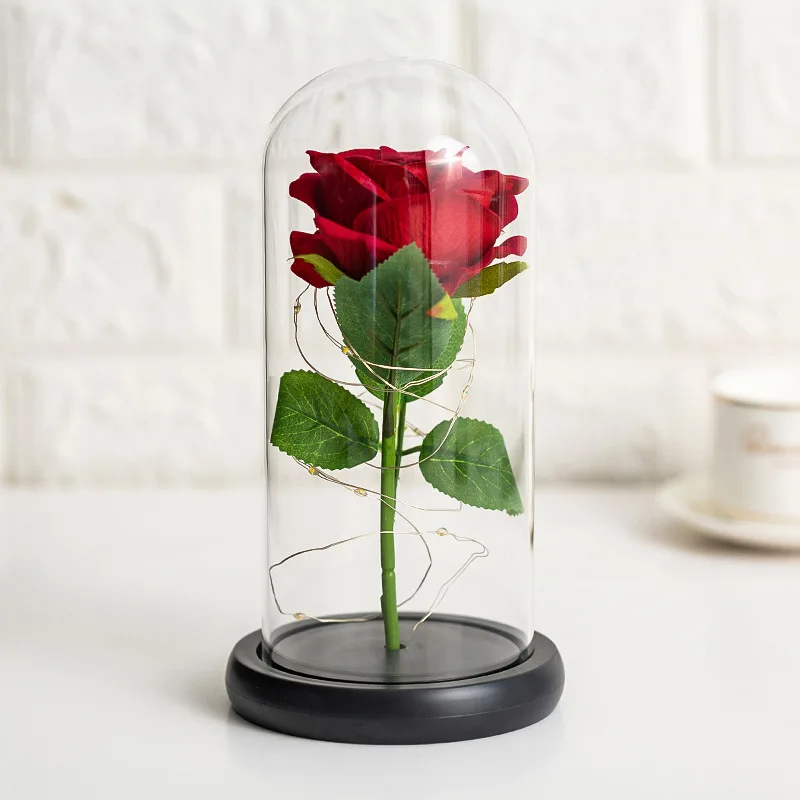 Eternal Rose flower Preserved rose everlasting rose flower gift with Led Lights 