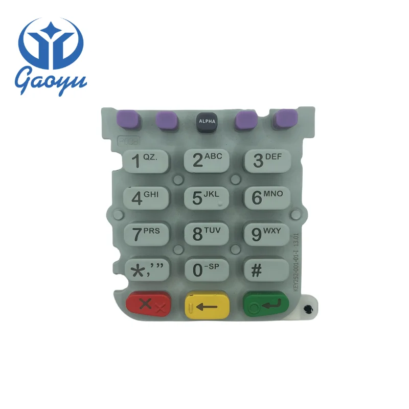 25200101 Replacement Keyboard Silicone Keyboard For Verifone Vx520