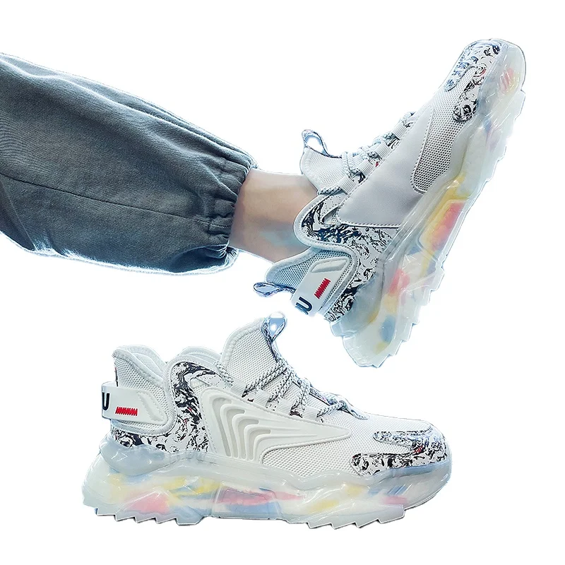 2021 New Fashion Summer Comfortable Breathable Light Couple Sport Autumn  Buffer Men Casual Walking Shoes Shoes Running Sneaker