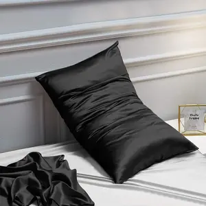 New Zealand Hot Sell Cozy Standard Size 20x26 Inches 80gsm Satin Pillow Case Silky Pillowcases