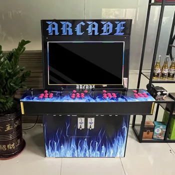 Customized Indoor Classic 4 Player Coin Operated Retro Arcade Fighting Game Machine