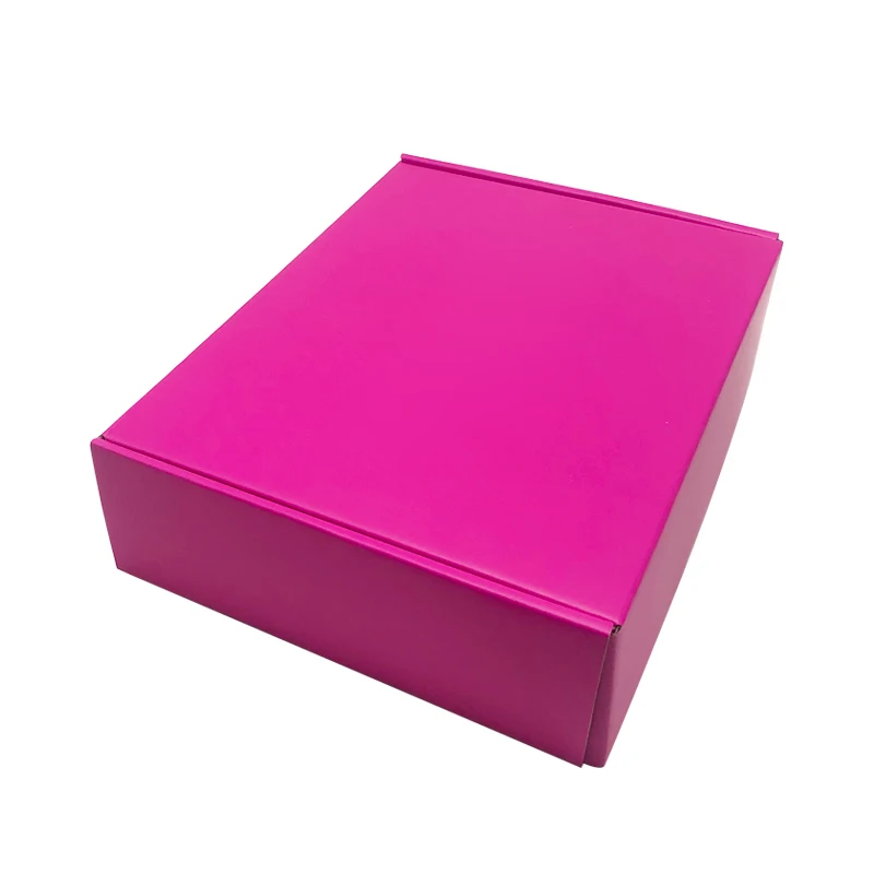 Custom Rainbow Holographic Mailing Subscription Packaging Boxes Pink Printing Iridescent