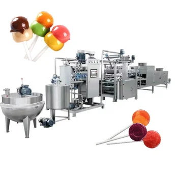 Made in China Full Automatic candy lollipop making machine with cooling tunnel