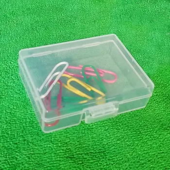 Mini food grade PP transparent clear portable Plastic office supplies stationery Jewelry Storage Box