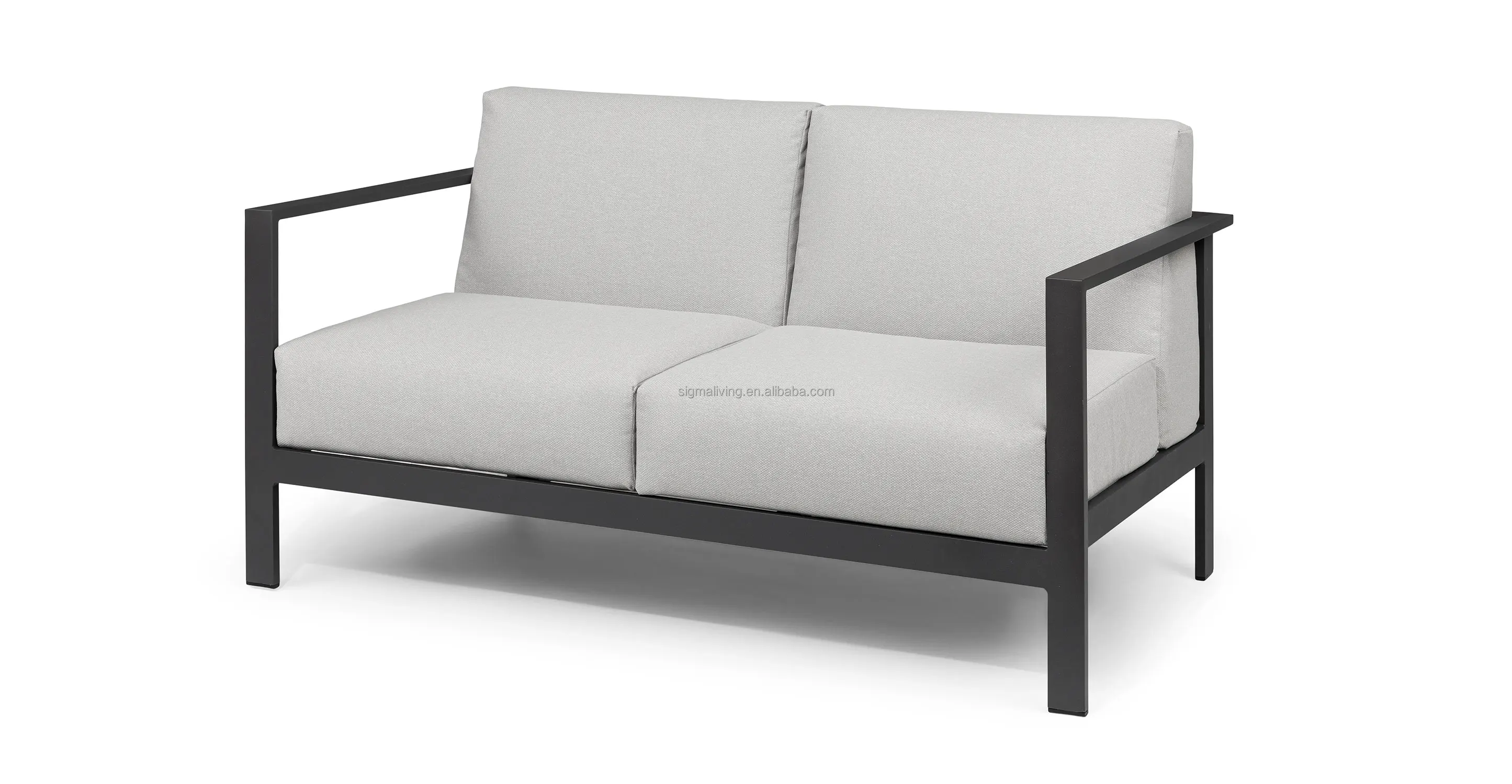 simple design loveseat outdoor sofa chair outdoor furniture aluminum garden sofa chairs