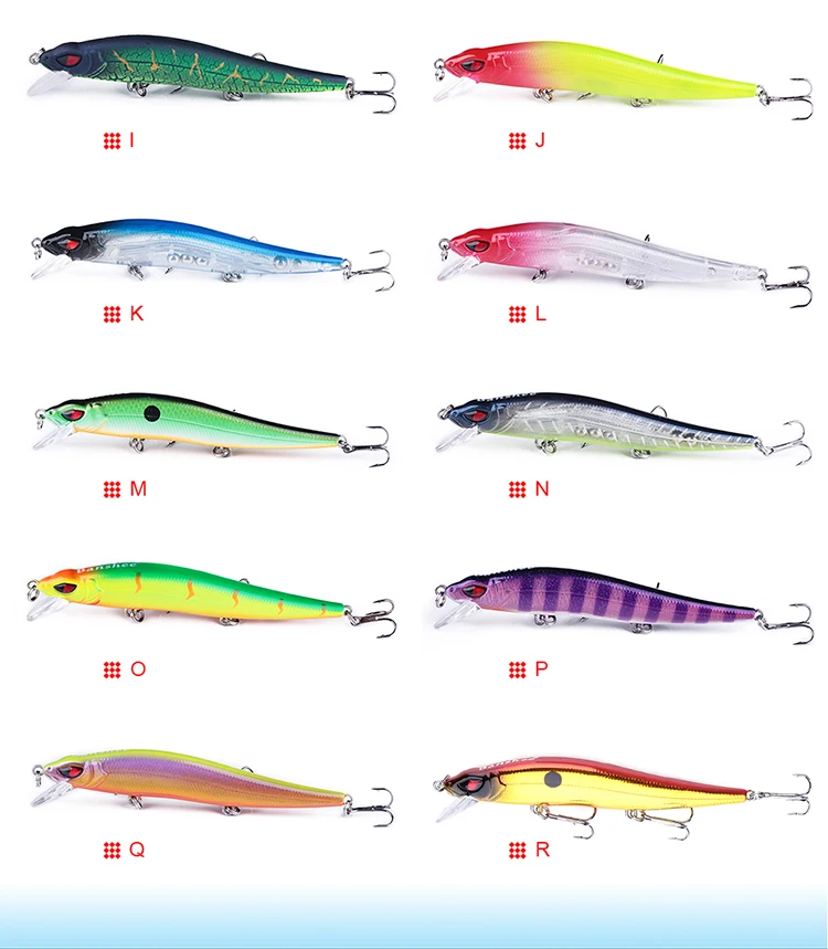 Xinv Vm02 Minnow Lure Sinking Rattle Tackle Jerkbait Abs Plastic ...