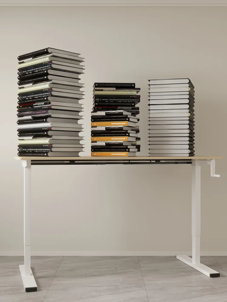 Metal Office Lift Table Computer Standing Desk Motorized Frame Height