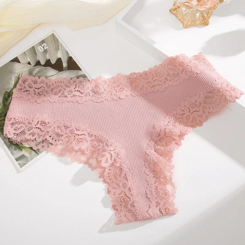 Low Waist Knitted Cotton Seamless Cotton Panties For Women Sexy Pink  Lingerie From Ugrif, $33.09