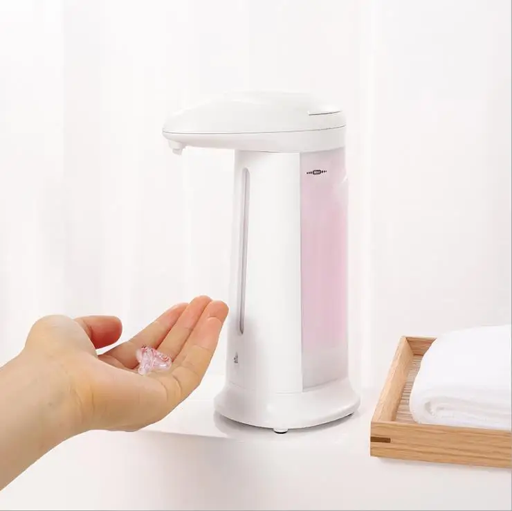 hotel 280ml waterproof plastic large capacity free standing automatic liquid soap dispenser