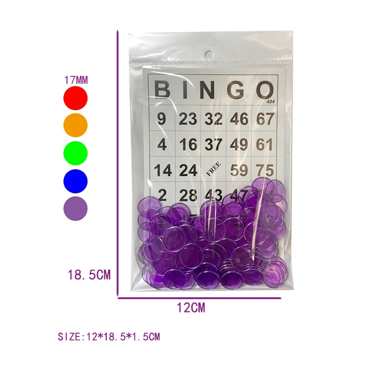 Детские развивающие пластиковые предметы диаметром 17 мм от производителя, магнитные карты для бинго и набор микросхем для игр
