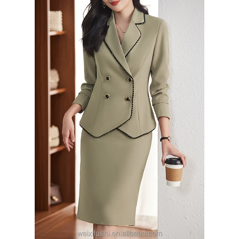 Conjunto de traje para mujer, traje de oficina, conjunto de