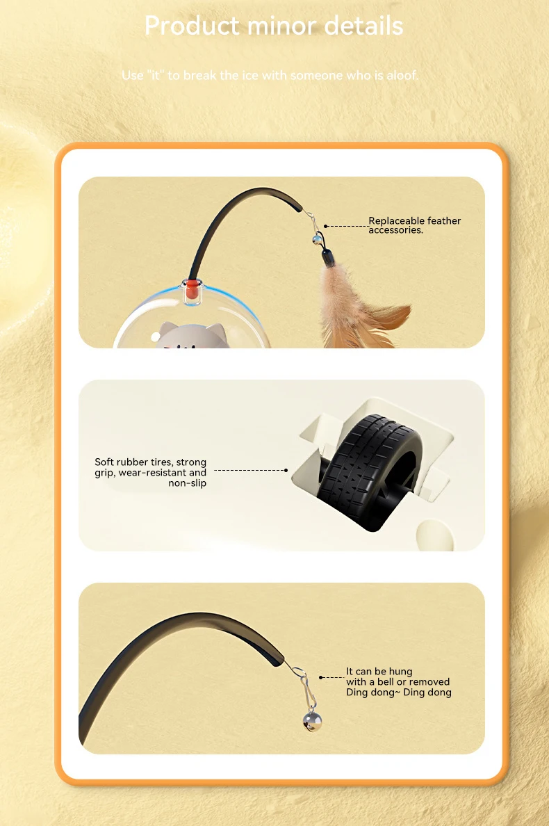 Smart Cat-teasing Toy Cat Toy Self-amusement Lazy Cat Fun Stick Feather Infrared supplier