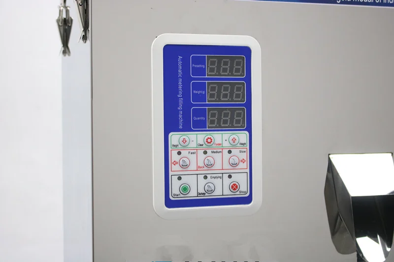 Table Top 1-200G Automatic Racking Vibration Weighing and Filling Machine for Powder and Granule