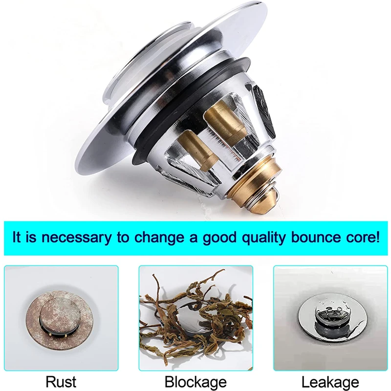 Tappo Scarico Lavandino PopUp 2 In 1 Con Colino Integrato Per - Foto 10