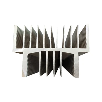 black anodized small size standard extruded heatsink profile electronic extrusion to-126 to-220 aluminum heat sink