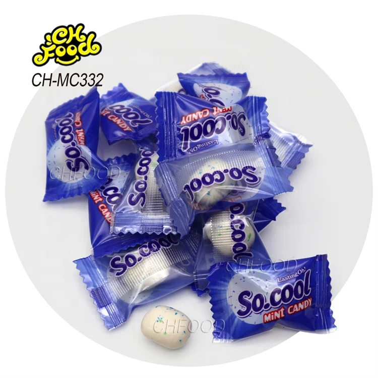 Wholesale Hot Selling Individual Package Sugar Coated Super Mint Cool Milk Candy Sweets Halal Candy