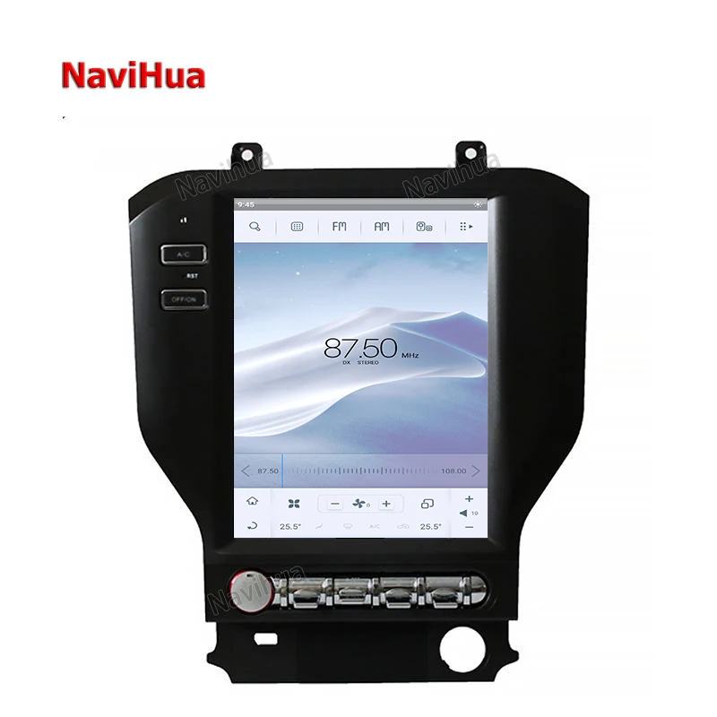 NAVIHUA Touch Screen Head Unit Android 10 Car Radio Stereo GPS Navigation DVD Multimedia Player for Ford Mustang