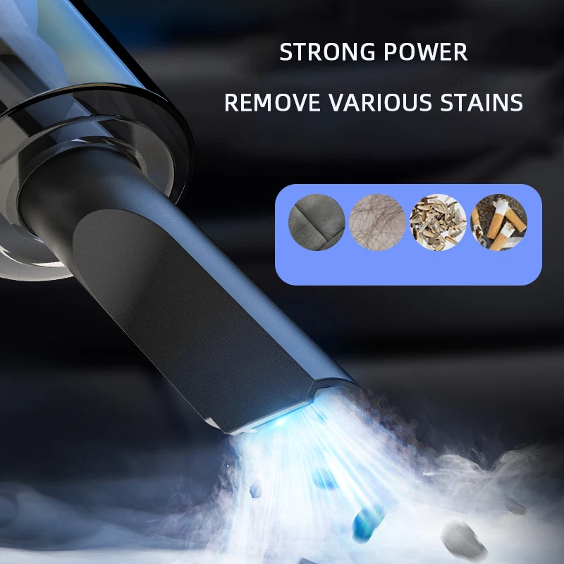 PCMOS Rechargeable Mini Portable Handheld Vacuum Cleaner Strong Suction ABS Dry Cleaning for Cars Cordless Mini Vacuum Portable - view 5
