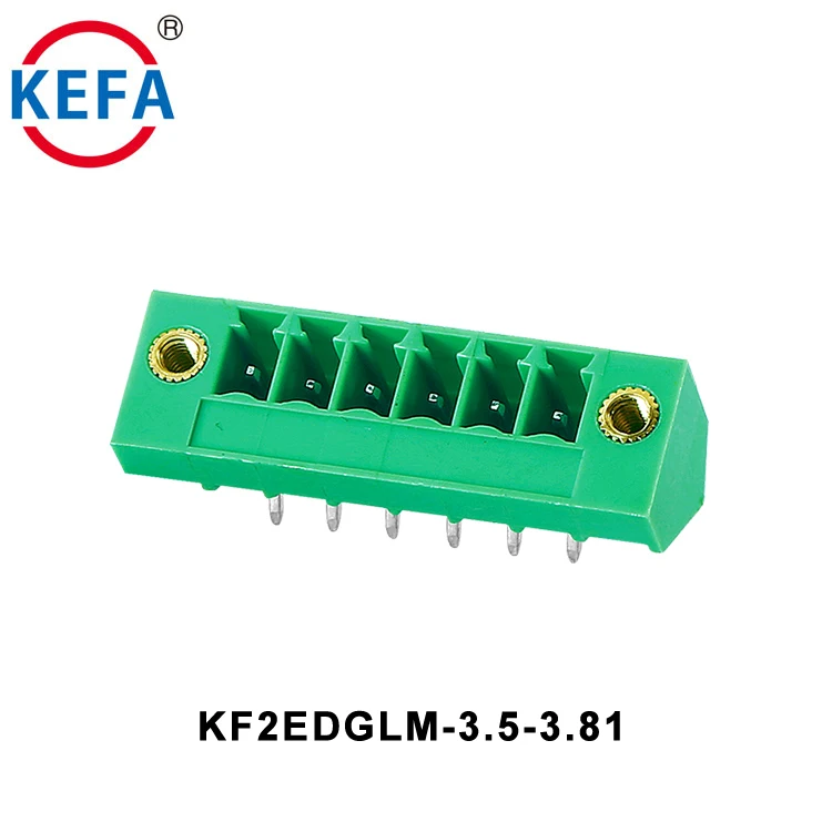 KF2EDGLM-3.5-3.81 2021 موصل قابس كتلة طرفية برغي بلاستيكي مقاوم للماء قابل للتوصيل