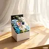 Blue teddy bear flower box