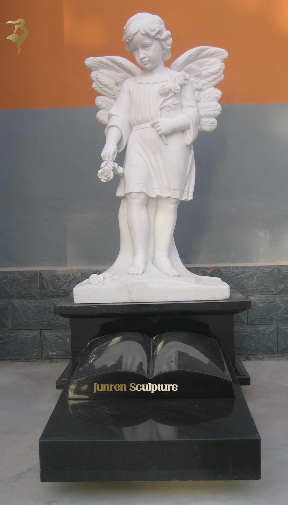 Cemetery Marble Baby Angel Headstones for Baby Graves