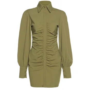 Girls' Party Casual Women Ladies Longsleeves White Fashionable Dress