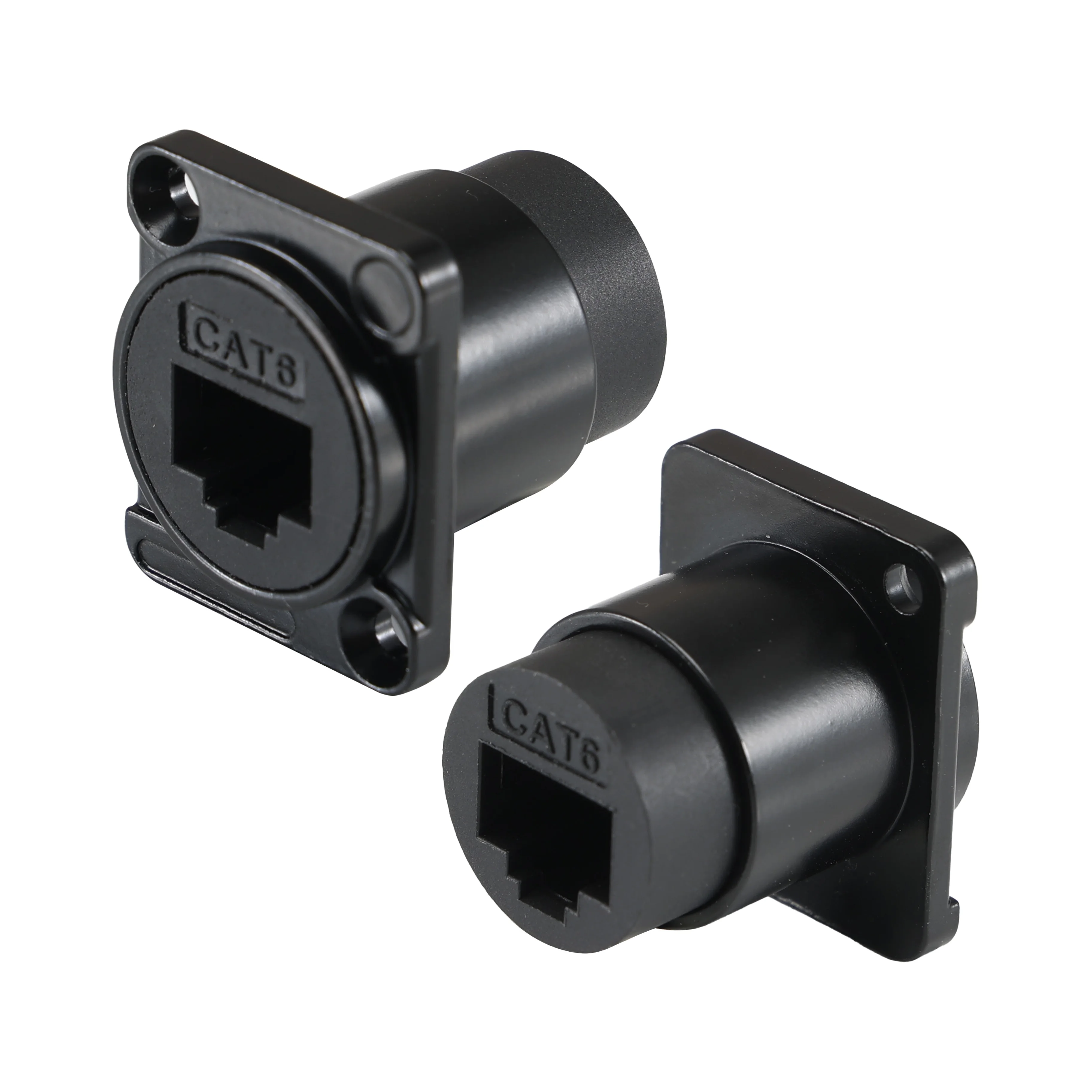 Prise Murale Réseau CAT6 Gigabit Femelle à Femelle - Double Passage RJ45 LAN - Prise De Courant Droite 86x86mm 1 Pcs 72807095