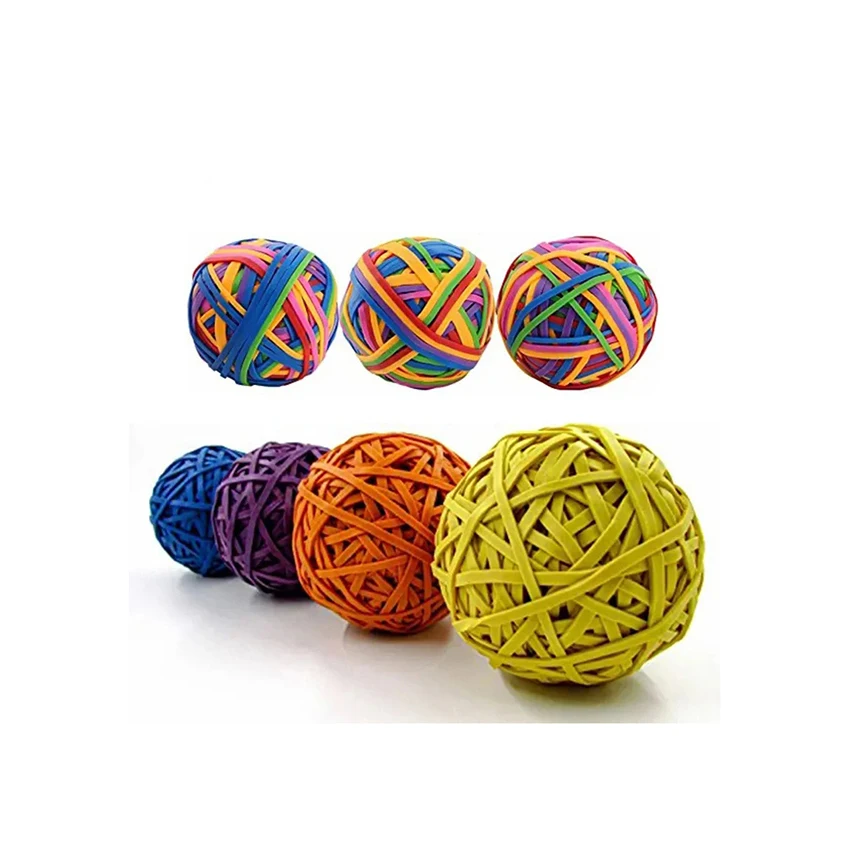 Hot Selling Assorted Colors Rubberbands Elastic Wide Thick Diy Rubber