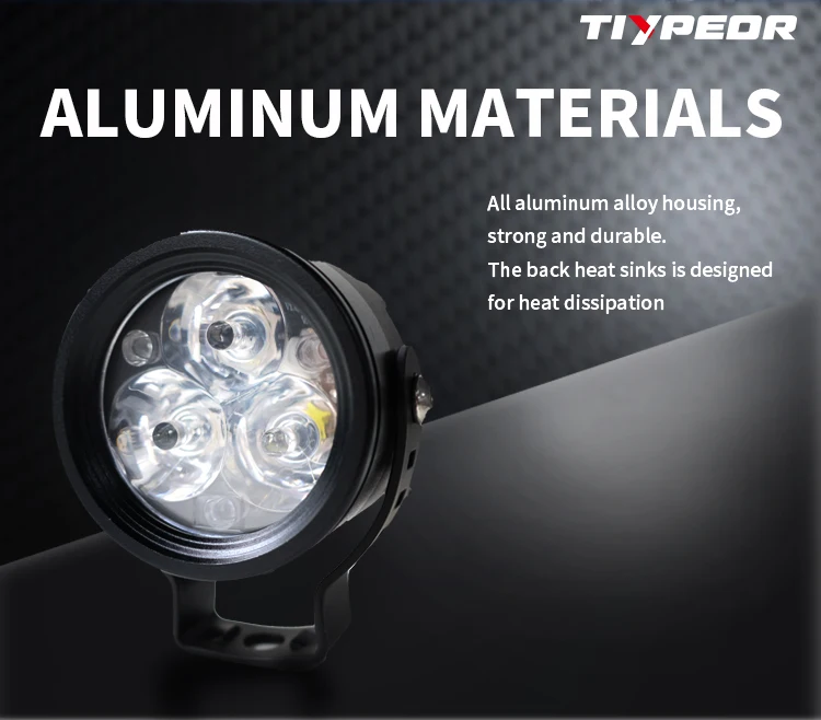 product tiypeor upgrade brighter 30w cnc aluminum ip68waterproof auxiliary fog motorcycle driving led spotlight headlight for off road-5
