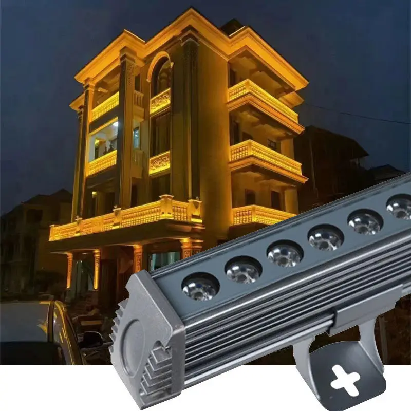 LED-Außen-Wandwaschstreifen mit IP65-Schutzklasse aus PVC, wasserdicht, 18 W, 24 W, 36 W, für Landschaftsbeleuchtung