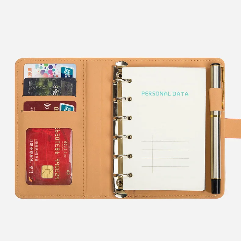 A5 Leather Organizer / Custom Personal Organizer / Journal Planner Hardcover Looseleaf Binding