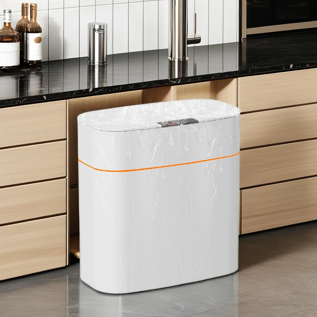 Intelligent Sensor Kitchen Trash Can Smart Electric Induction Automatic Waste Bin Indoor/Outdoor Plastic Food Standing Bin